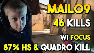 MaiL09 46Kills w/ Focus on Mirage - 87% HS & QUADRO KILL - 5V5 RANKED PREMIUM - CSGO POV Highlights