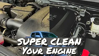 SUPER CLEAN ENGINE BAY | 5 Minute Detail | Toyota Tacoma