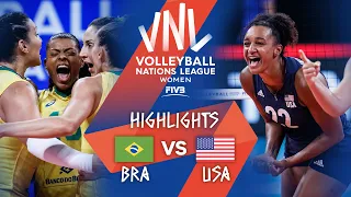 Brazil vs. USA - Highlights Gold | Women's VNL 2021