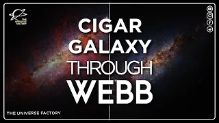 JWST Observes a Starburst Galaxy | M82 through James Webb Space Telescope #theuniversefactory