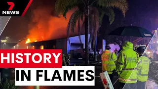 117-year-old Northern Beaches business goes up in flames | 7 News Australia