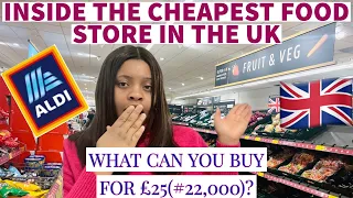 CHEAPEST FOOD STORE IN UK |WHAT CAN YOU BUY FOR £25(#22,000) AT THE CHEAPEST FOOD STORE IN THE UK?