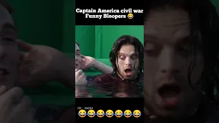 Captain America Civil War Funny Bloopers 😂😂|#shorts #captainamerica #ironman #funny #marvel #blooper