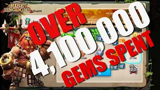 OVER 4.1M gems spent in Past Glory Stage 1 RCF - 25000 Crusader supply chest - Rise of Kingdoms