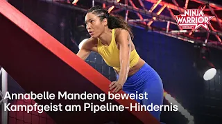 Annabelle Mandeng beweist am Hindernis Kampfgeist | Ninja Warrior Germany Promi-Special 2022