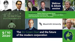 The EU Green Deal and the Future of the Modern Corporation - Full Webinar