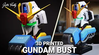 HOW I DESIGNED THE ZETA GUNDAM BUST | 100% 3D printed Gundam Bust with open hatch design