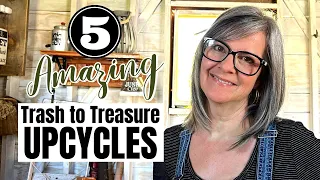 5 AMAZING Trash to Treasure DIY projects / Upcycled Home Decor