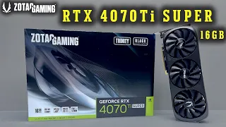 ZOTAC GAMING GeForce RTX 4070 Ti SUPER Trinity Black Edition 16GB GDDR6X