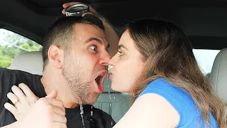 KISSING my HUSBAND then THROWING A DRINK in his Face PRANK!