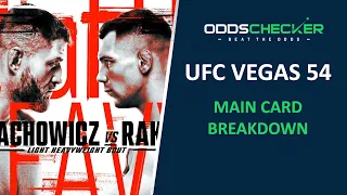UFC Vegas 54 Predictions & Picks | Main Card Breakdown | UFC Predictions