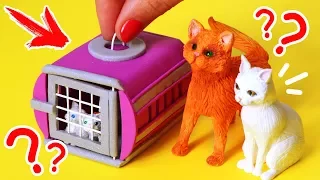 Pet carrier for cat 🌟Miniature Cat Accessories 💖 DIY Pets for dolls 💖 AnnaOriona