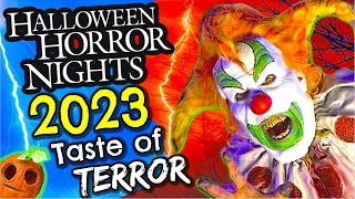 Halloween Horror Nights 2023 Taste of Terror BRUTALLY HONEST REVIEW
