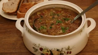 Юлия Высоцкая — Суп из фасоли с кабачками