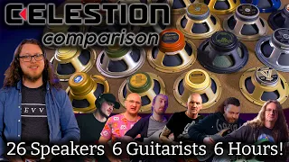 Every Celestion Speaker Compared! - Clean, Crunch, Metal....