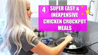 4 EXTREMELY EASY & INEXPENSIVE CROCKPOT MEALS // GLUTEN FREE DINNER IDEAS // BEAUTY AND THE BEASTONS