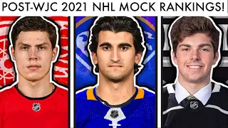 POST-WORLD JUNIORS 2021 NHL MOCK DRAFT! (TOP 25 Prospect Rankings & Red Wings/Sabres/Kings Rumors)