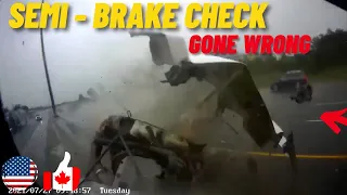 Semi   truck Road Rage 2021 Brake Check Gone Wrong, Car Crash, Bad Drivers, Instant Karma, Insurance