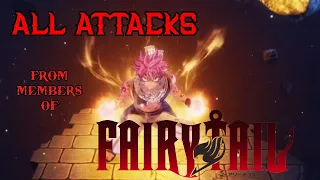 Fairy Tail Game - All Magic Attacks - Guild Members Version