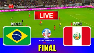 BRAZIL vs PERU - Copa America 2024 Final | Full Match All Goals | Live Football Match