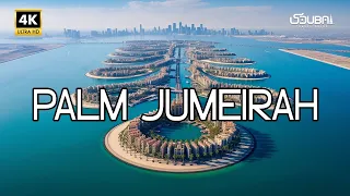 Palm Jumeirah Dubai 4K Virtual Drone Tour | Atlantis, West Palm Beach & Aerial Drive 2024