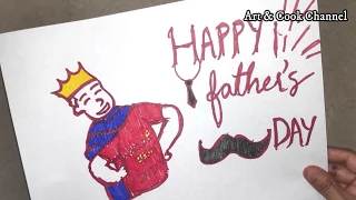Father's day drawing | How To Draw Super Dad  | Fathers day 2020