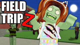 The ZOMBIES Took Over SCHOOL And I Had To Find A Way Out!! in Field Trip Z (Roblox)