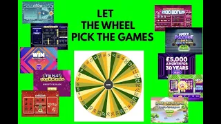 LUCKY WHEEL PICKING GAMES WHAT DO WE WIN IS IT LUCKY WITH NATIONAL LOTTERY SCRATCHCARDS D AND L