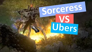 D2:R Sorceress vs Ubers