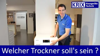 Welcher Trockner ist der richtige? Unterschied zwischen Abluft- Kondens- und Wärmepumpentrockner