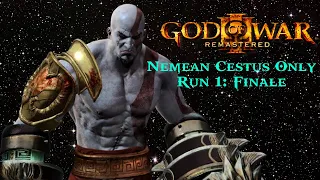 God of War 3 Nemean Cestus Only Run 1: Finale