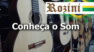 VIOLÃO ROZINI RX515 Presença Brasil Flat elétrico - TESTE COMPLETO