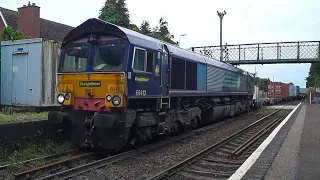 66413 Bristol freightliner to felixstowe north at trimley station 4/6/18