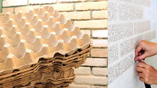 Кирпичная стена из яичных лотков или декоративное покрытие АМК? Что лучше?