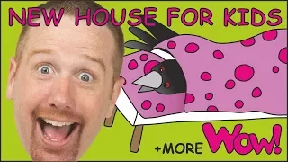 New House for Kids + MORE Stories for Children from Steve and Maggie | Learning Wow English TV