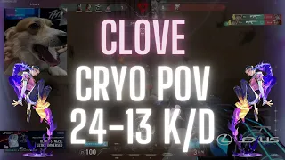 100T Cryo POV Clove on Split 24-13 K/D (VALORANT Pro POV)