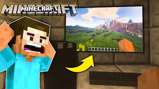 Playing Minecraft in MINECRAFT