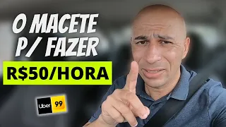 🔴 COMO FAZER R$50/hora USANDO ESSE MACETE (deu certo) Uber, 99pop, indriver