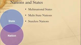 Core Concepts in International Relations: States and Nations