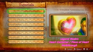 Hyrule Warriors - Legend Mode's Heart Container / Piece of Heart Walkthrough