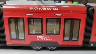 Детский игрушечный трамвай игрушка красный звук и свет 44см