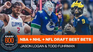 NBA & NHL Playoffs + NFL Draft Best Bets | The Sharp 600