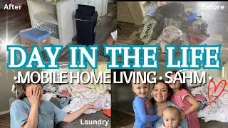 • MOBILE HOME CLEANING // SAHM // REALISTIC MOM LIFE // DITL •