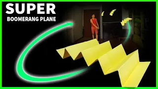 Kağıttan Boomerang Uçak Yapımı 22 | Bumerang kağıt uçakları yapma | Paper Airplane come back