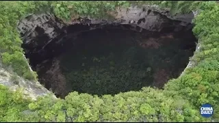 Scientists discover giant karst sinkhole cluster in China