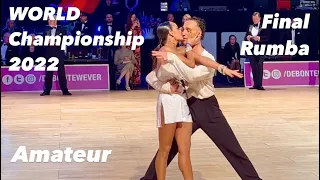 World Championship 2022 | Final Rumba | Ilya Gavrikov - Liza Semashko | WDC Amateur Latin