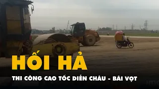 Hối hả thi công cao tốc Diễn Châu - Bãi Vọt trước ngày thông xe