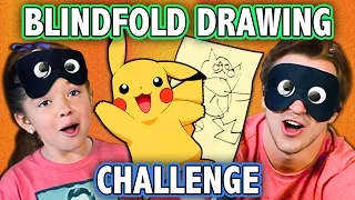 BLINDFOLD DRAWING CHALLENGE! (ft. KIDS REACT Cast) | Challenge Chalice