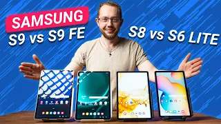 11" Samsung Vergleich: Galaxy Tab S9 FE vs S9 vs S8 vs S6 Lite