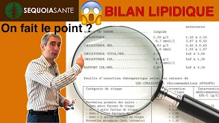 Bilan lipidique (cholestérol, triglycérides): interprétation !